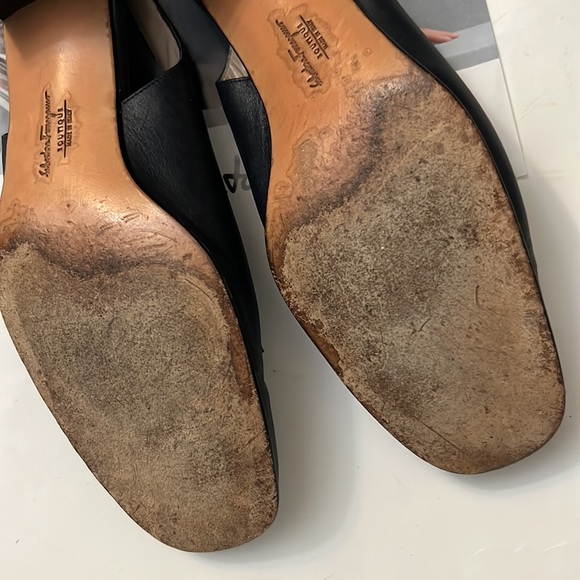 Salvatore Ferragamo Leather Slingbacks - Picture 6 of 8